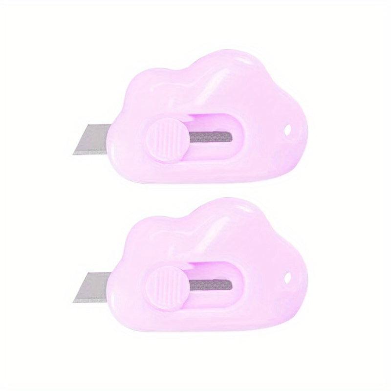2pcs Cloud Shaped Mini Cutters for Packages Unpacking