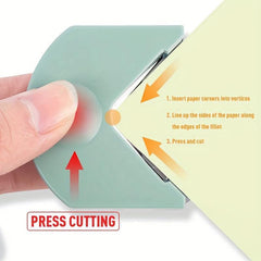 1pc Paper Corner Cutter Tool for Plastic PVC Film Photo