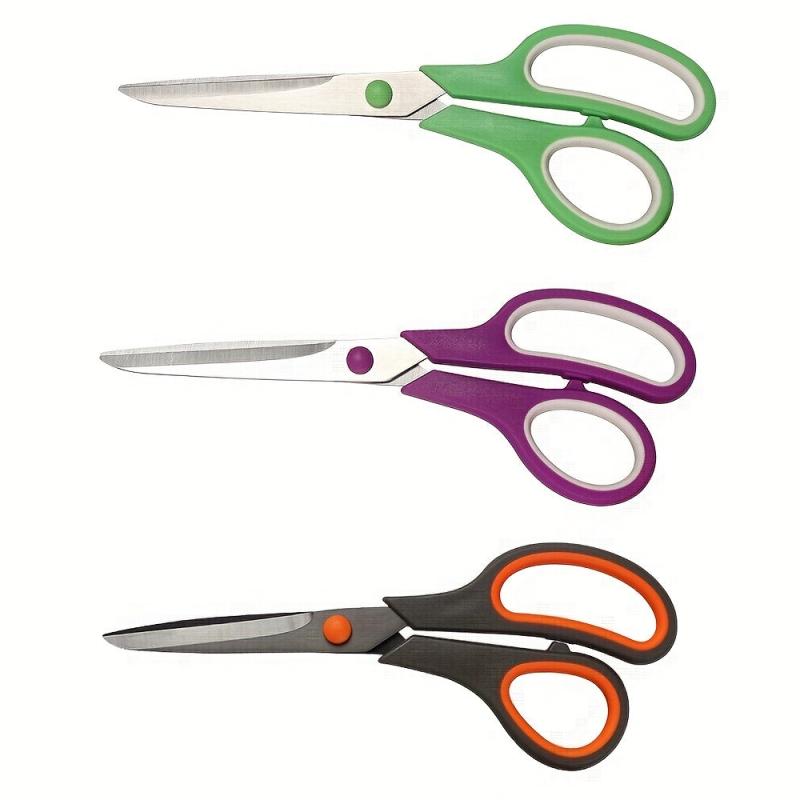 2pcs 3pcs PVC Coated Stainless Steel Office Scissors