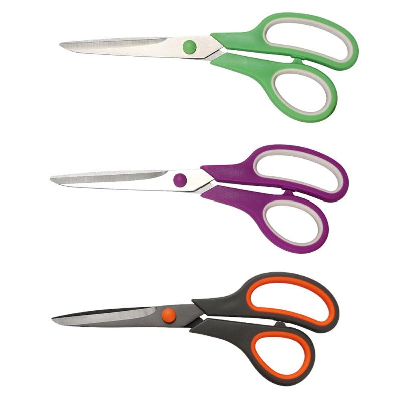 2pcs 3pcs PVC Coated Stainless Steel Office Scissors