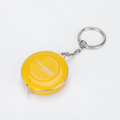 1pc 60in Measuring Tape Keychain Dual Sided Ruler Body Fabric Clothes Sewing