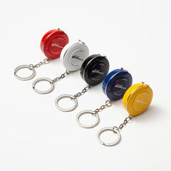 1pc 60in Measuring Tape Keychain Dual Sided Ruler Body Fabric Clothes Sewing