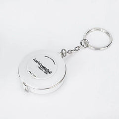 1pc 60in Measuring Tape Keychain Dual Sided Ruler Body Fabric Clothes Sewing