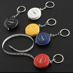 1pc 60in Measuring Tape Keychain Dual Sided Ruler Body Fabric Clothes Sewing