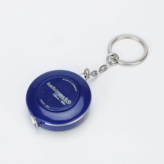 1pc 60in Measuring Tape Keychain Dual Sided Ruler Body Fabric Clothes Sewing