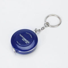 1pc 60in Measuring Tape Keychain Dual Sided Ruler Body Fabric Clothes Sewing