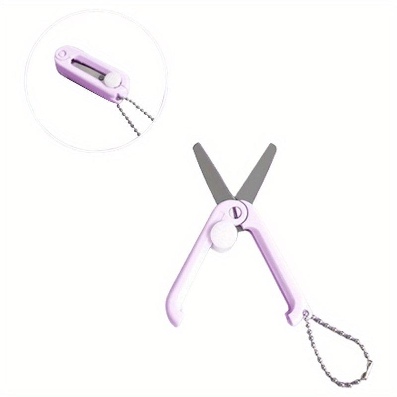 2pcs Retractable Portable Folding Scissors Safety Scissors