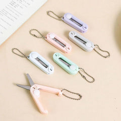 2pcs Retractable Portable Folding Scissors Safety Scissors