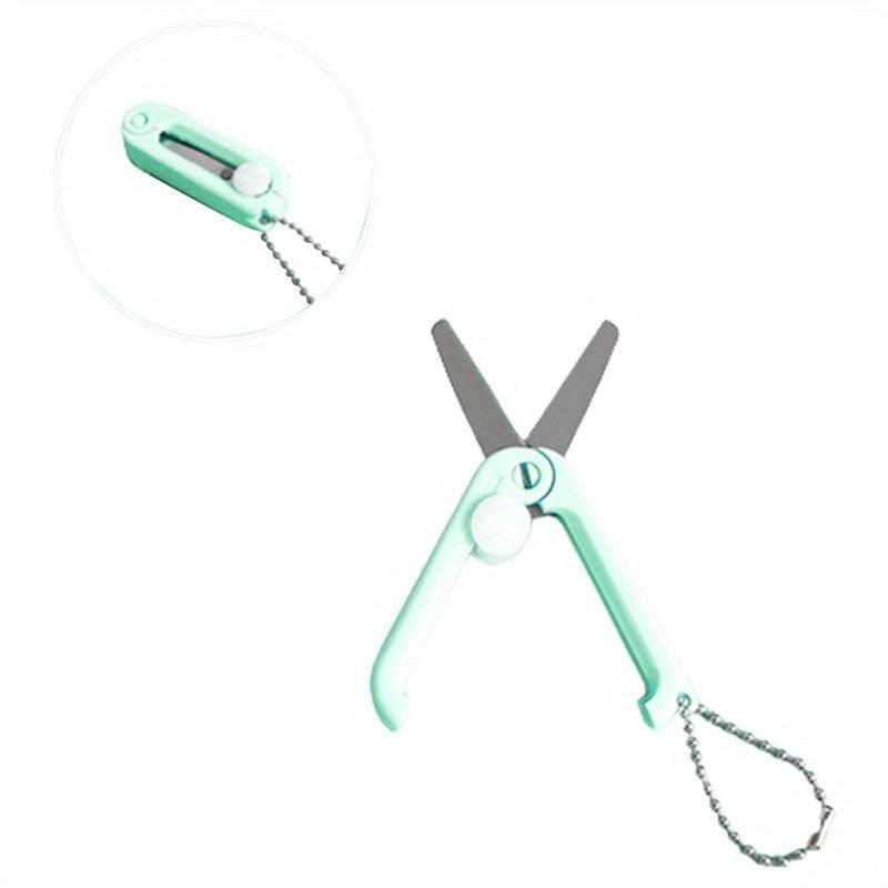 2pcs Retractable Portable Folding Scissors Safety Scissors