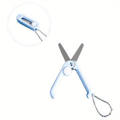 2pcs Retractable Portable Folding Scissors Safety Scissors