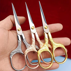 Vintage Flower Pattern Scissors Stainless Steel Sewing Scissors