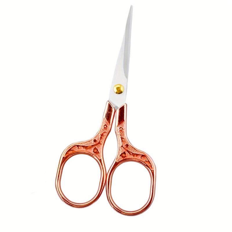 Vintage Flower Pattern Scissors Stainless Steel Sewing Scissors