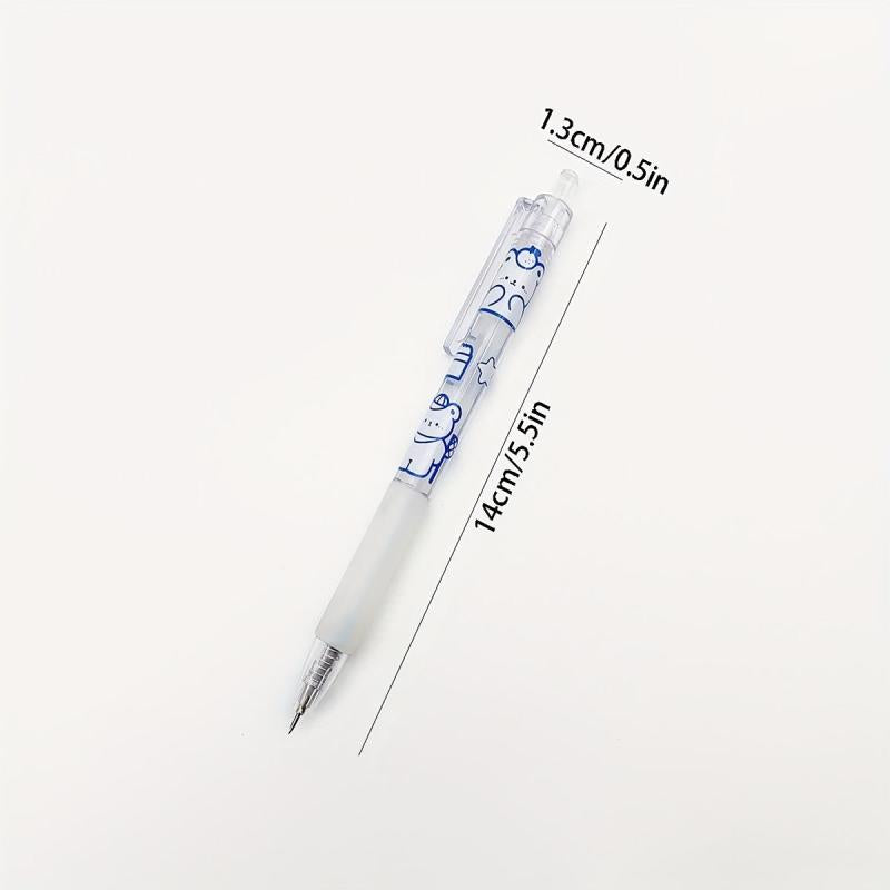 2pcs Push Pen Art Cream Bear Bullet Journal Carving Paper Cutting