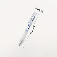 2pcs Push Pen Art Cream Bear Bullet Journal Carving Paper Cutting