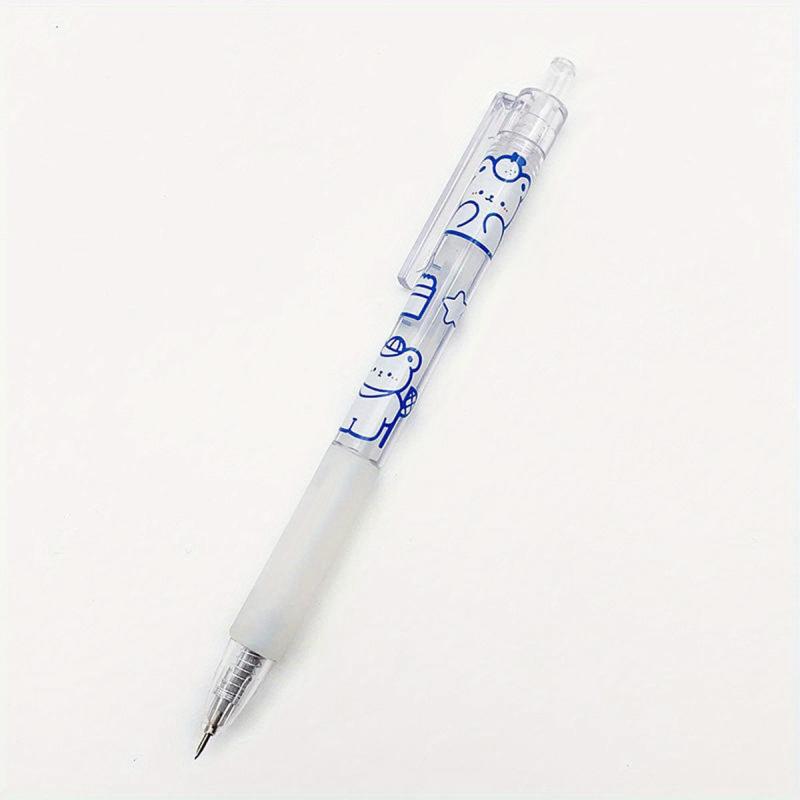 2pcs Push Pen Art Cream Bear Bullet Journal Carving Paper Cutting