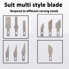 13pcs Aluminum Alloy Carving Paper Cut Tool Set Handcraft Model