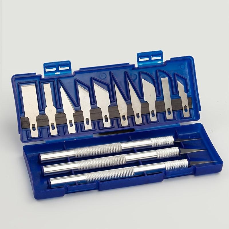 13pcs Aluminum Alloy Carving Paper Cut Tool Set Handcraft Model