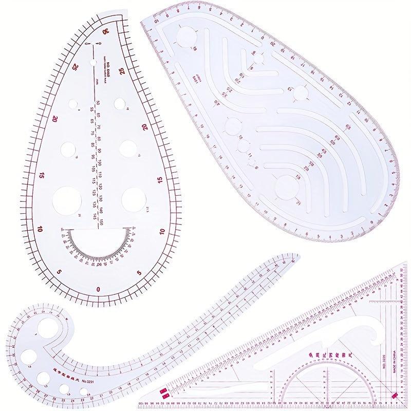 Style Soft Sewing Pattern Supplies Practical Ruler Kit For Designing Patterns