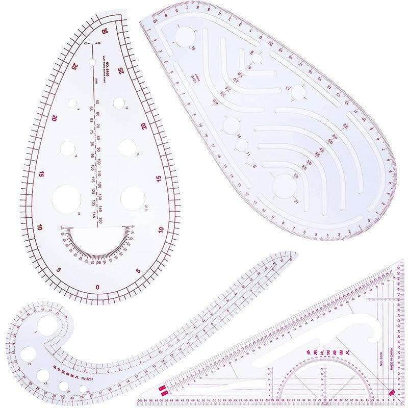 Style Soft Sewing Pattern Supplies Practical Ruler Kit For Designing Patterns