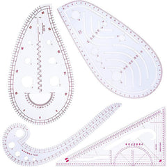 Style Soft Sewing Pattern Supplies Practical Ruler Kit For Designing Patterns
