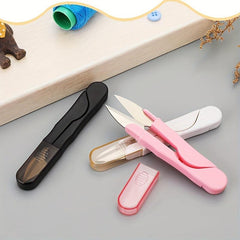 Safety Sewing Scissors Thread Cutting Scissors Embroidery U-shaped Scissors