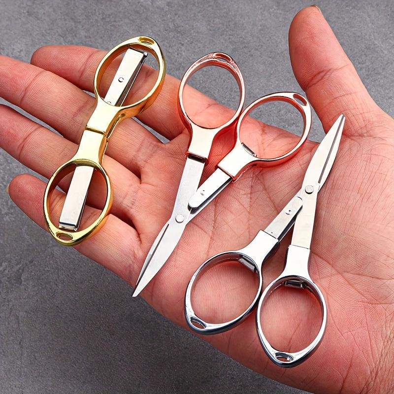 Portable Stainless Steel Folding Scissors for Travel