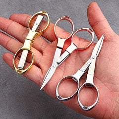 Portable Stainless Steel Folding Scissors for Travel