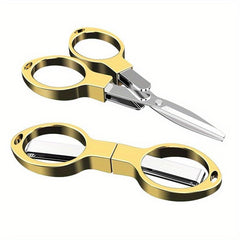 Portable Stainless Steel Folding Scissors for Travel