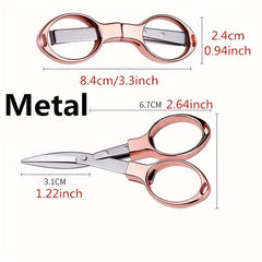 Portable Stainless Steel Folding Scissors for Travel