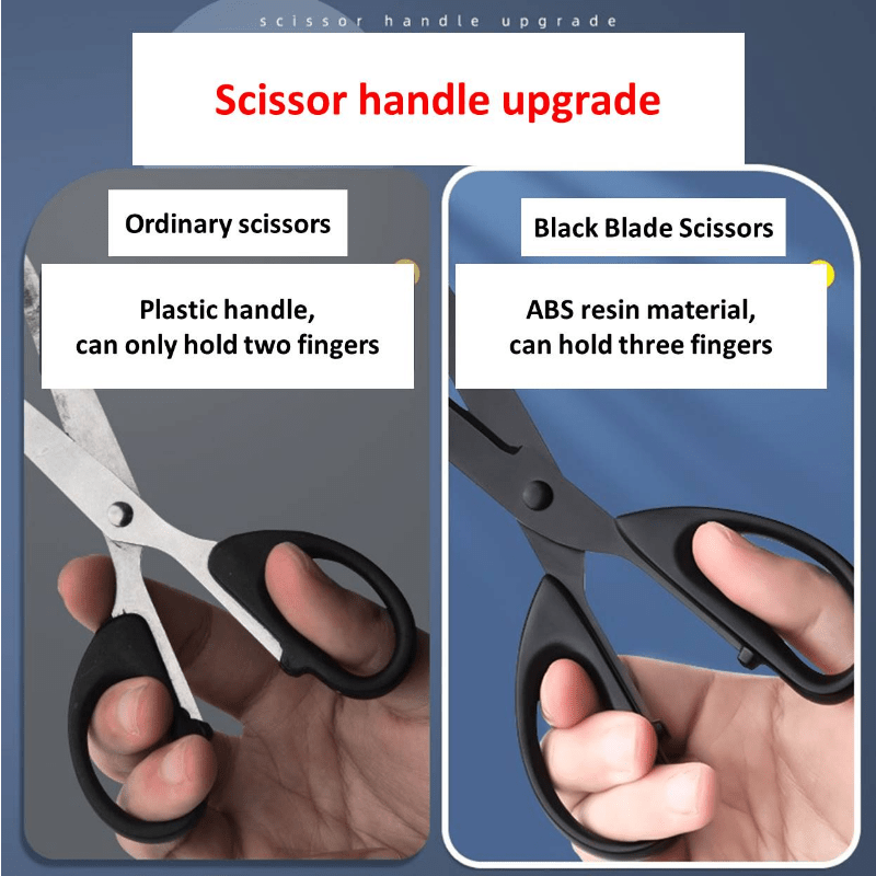 Blade Office Scissors Household Portable Scissors Non Adhesive Students' Hand
