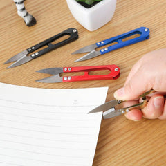10 Small Scissors Thread Head Tailor Spring U-shaped Pliers Scissors