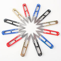 10 Small Scissors Thread Head Tailor Spring U-shaped Pliers Scissors