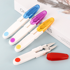 Colored Handle Safety Spring Sewing Scissors