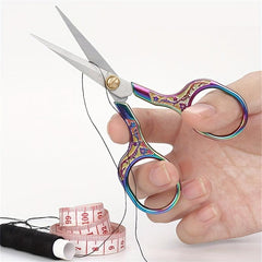 Plum Blossom Antique Scissors Stainless Steel Household Scissors