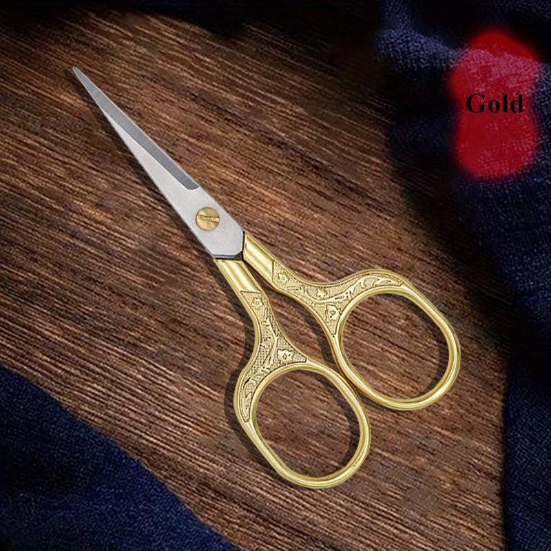 Plum Blossom Antique Scissors Stainless Steel Household Scissors