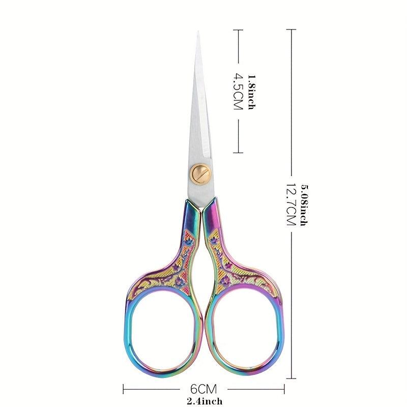 Plum Blossom Antique Scissors Stainless Steel Household Scissors