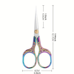 Plum Blossom Antique Scissors Stainless Steel Household Scissors