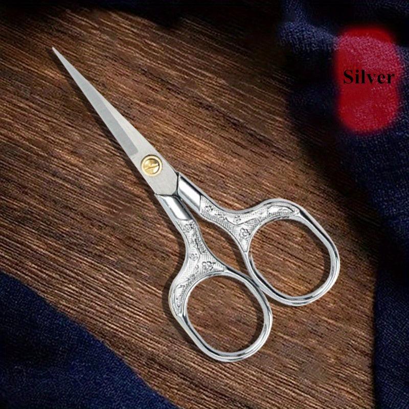 Plum Blossom Antique Scissors Stainless Steel Household Scissors