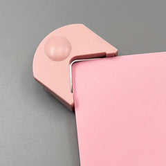 1pc Pink Card Photoshoot Point Paper Cutter Round Corner Paper Hole Cutter Pink