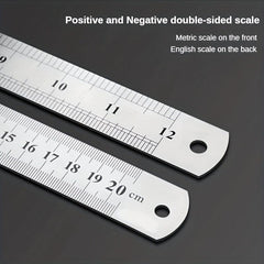 Steel Ruler 11.81in Stainless Steel Office Student Special Plate Ruler