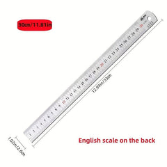 Steel Ruler 11.81in Stainless Steel Office Student Special Plate Ruler