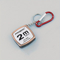 2m Steel Ruler Mini Small Tape Measure Key Chain Waist Circumference