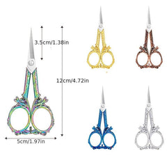 1pc Stainless Steel Paper cut Embroidery Scissors Pointed Scissors Gift