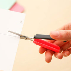 Portable Safe Scissor Mini Folding Paper Cutting Office School Supplies