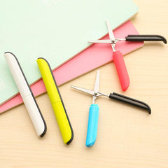 Portable Safe Scissor Mini Folding Paper Cutting Office School Supplies