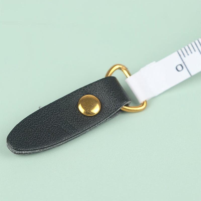 Portable Retractable Leather Mini Tape Measure Nostalgic Ruler