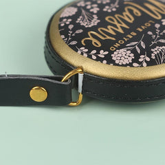 Portable Retractable Leather Mini Tape Measure Nostalgic Ruler