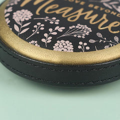 Portable Retractable Leather Mini Tape Measure Nostalgic Ruler