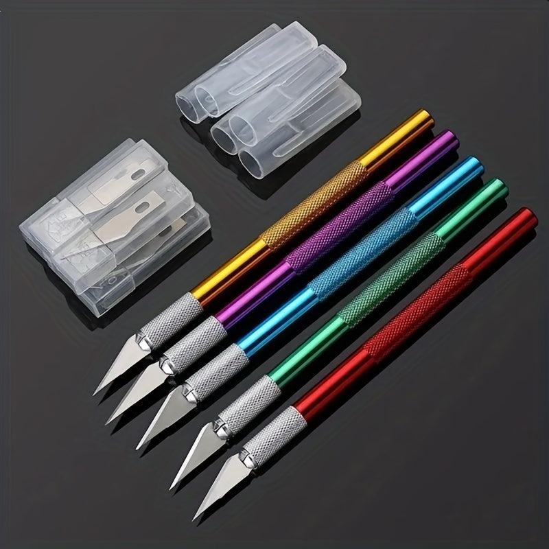 1pc Carving & 6 Blades Set DIY Hand Account Paper Cuttings
