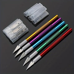 1pc Carving & 6 Blades Set DIY Hand Account Paper Cuttings